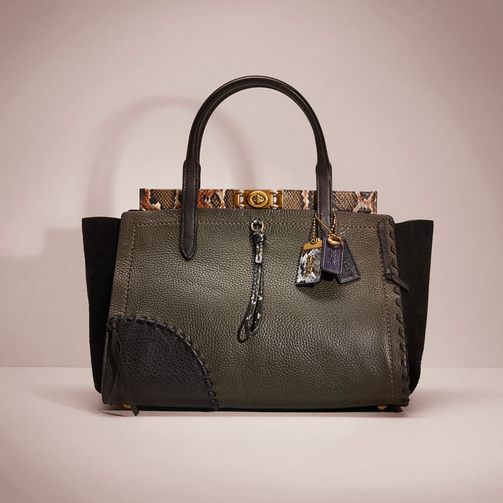 Upcrafted Troupe Carryall 35 In Colorblock With Snakeskin Detail | COACH®
