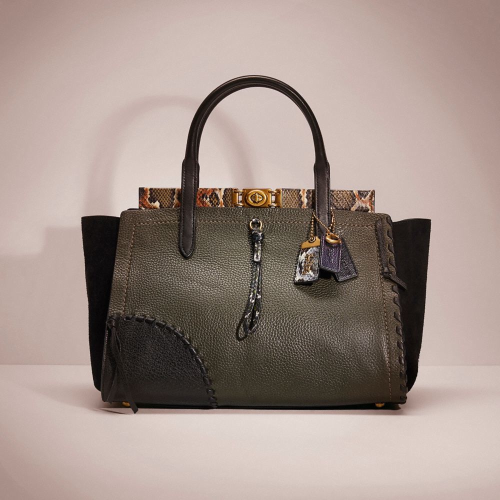 Upcrafted Troupe Carryall 35 In Colorblock With Snakeskin Detail