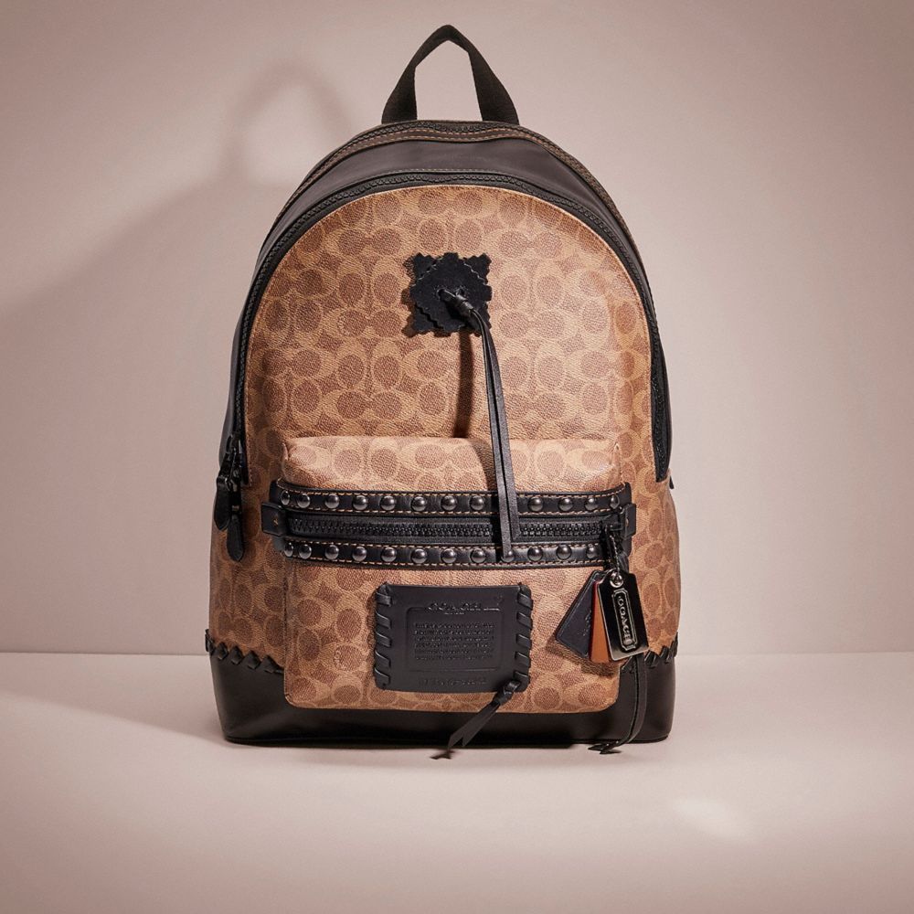 Coach academy backpack in signature canvas sale