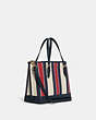 Mollie Tote Bag 25 In Signature Jacquard With Stripes