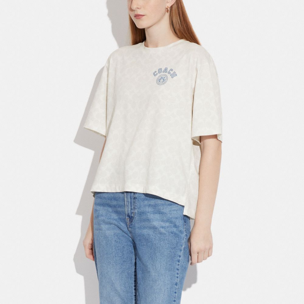 Varsity Signature T Shirt In Organic Cotton
