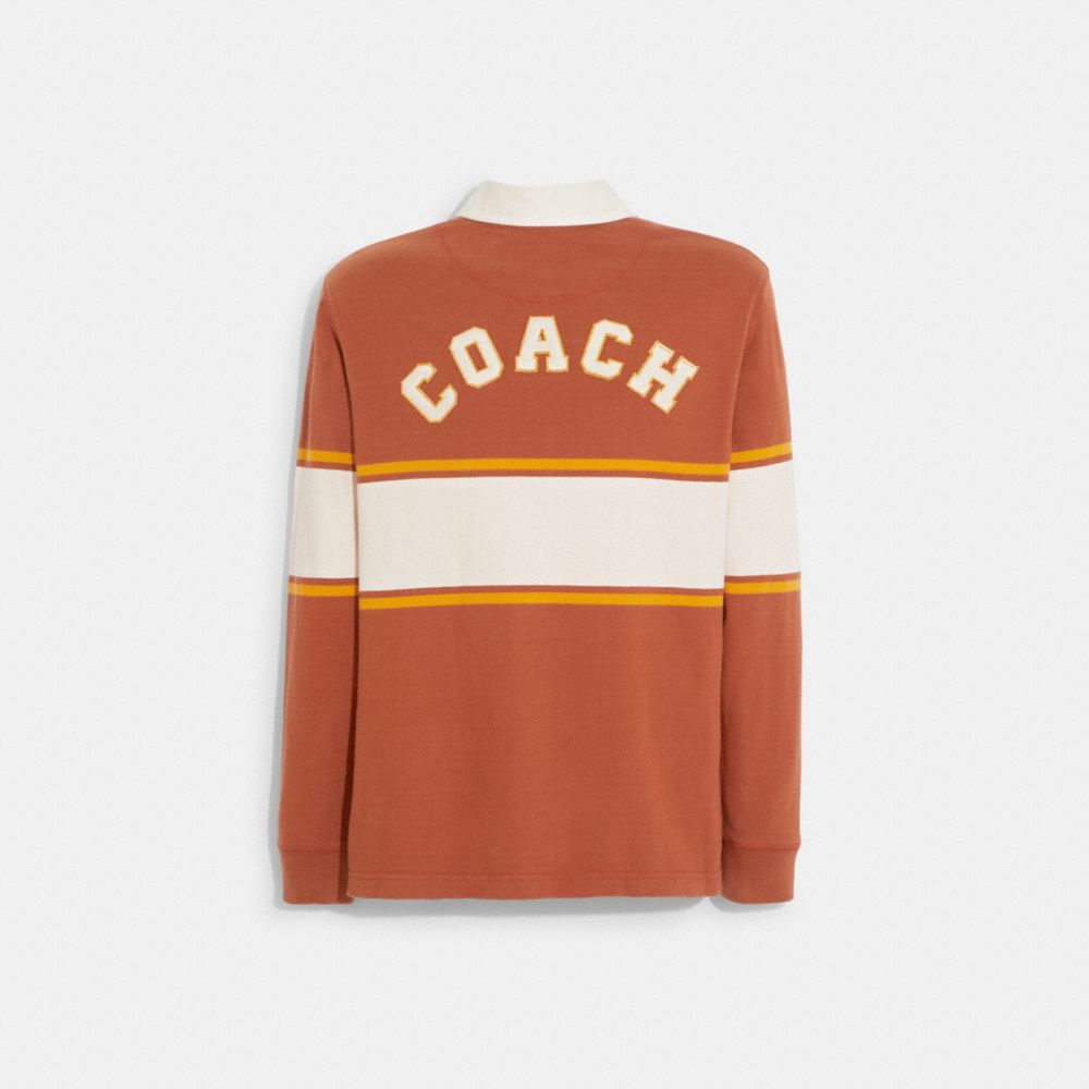 COACH®,ヴァーシティ ラグビー シャツ,トップス&ワンピース,ｻﾝｾｯﾄ