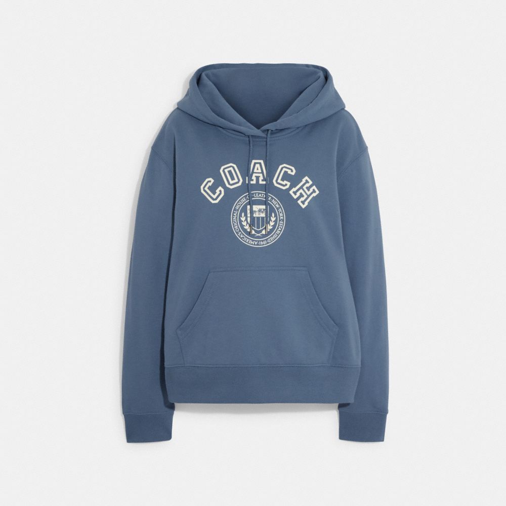 Coach varsity c zip best sale up hoodie