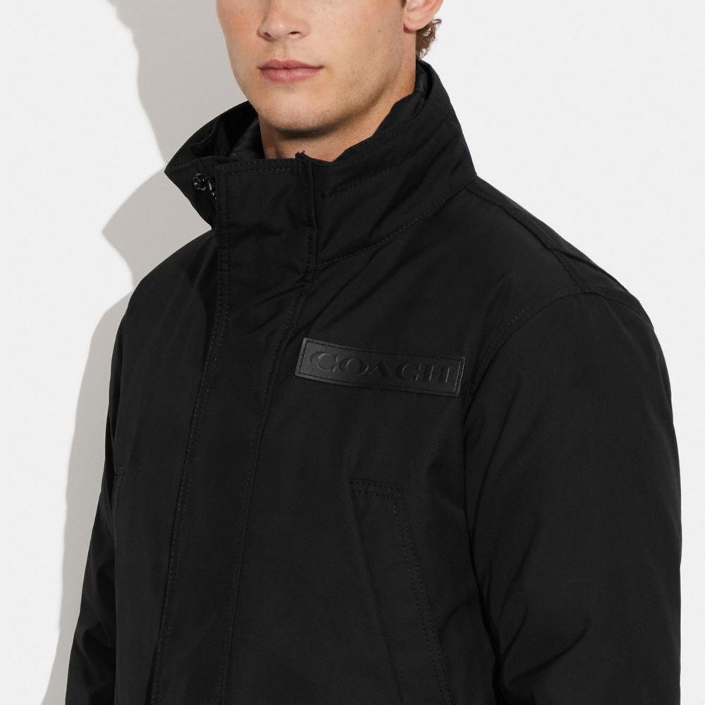 COACH®,3-IN-1 SHEARLING PARKA,Black,Detail View