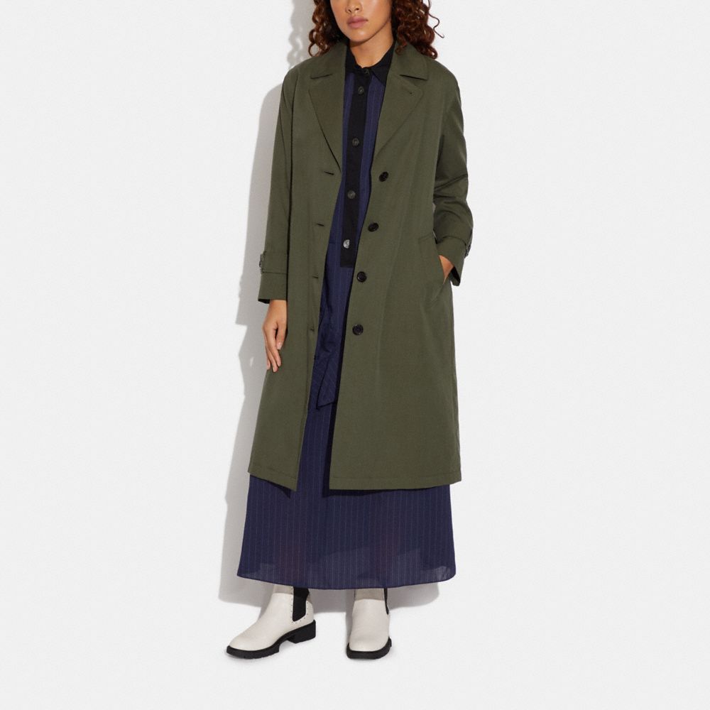 COACH®,リラックス ロング トレンチ,ジャケット&コート,