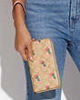 Long Zip Around Wallet In Signature Canvas With Strawberry Print