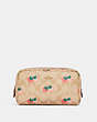 Small Boxy Cosmetic Case In Signature Canvas With Strawberry Print