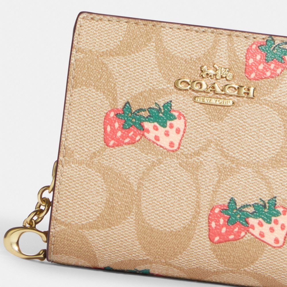 Buy COACH Women's Snap Wallet Monogram Print, Rouge, Snap Wallet at