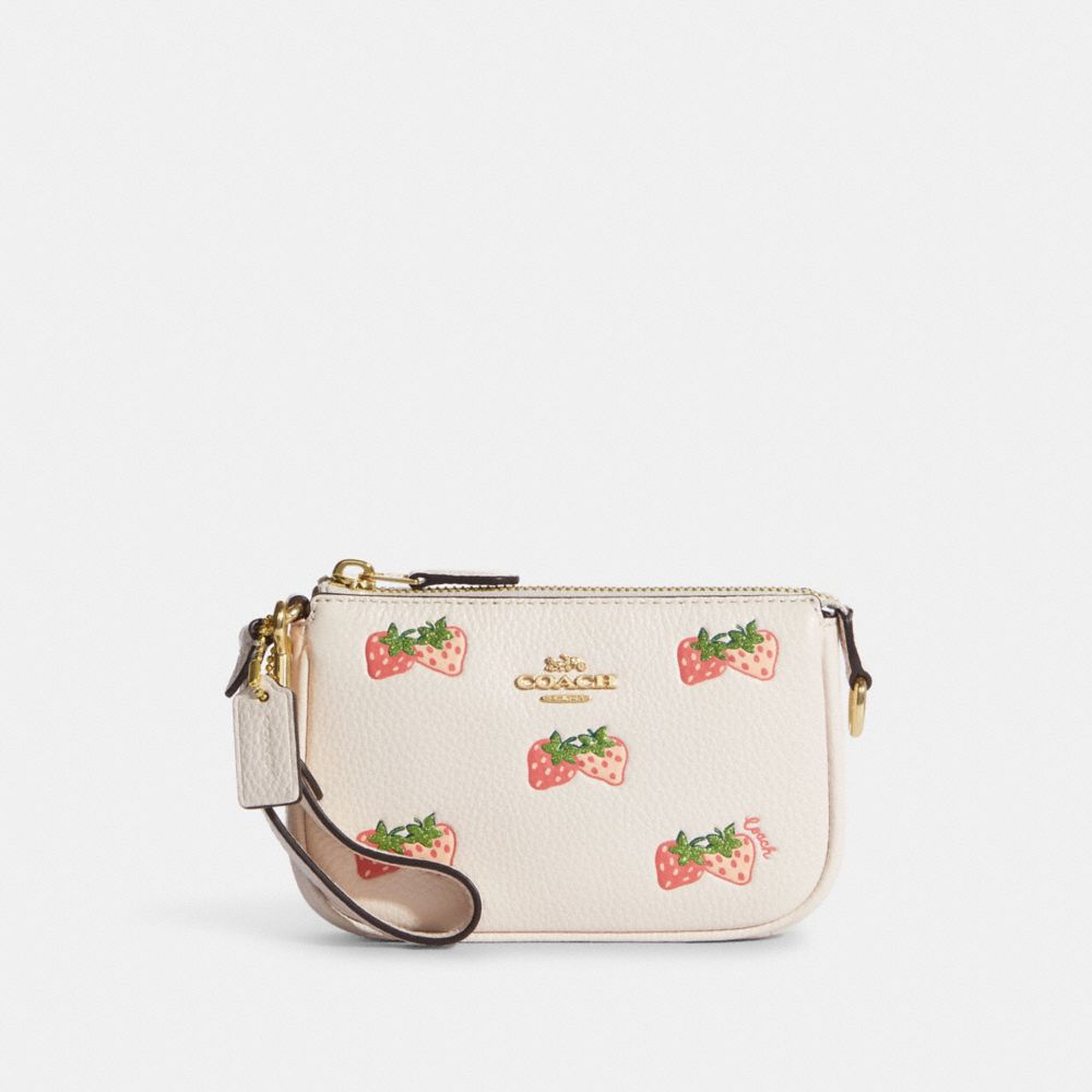 Coach Strawberry Print Nolita 15 Mini Purse