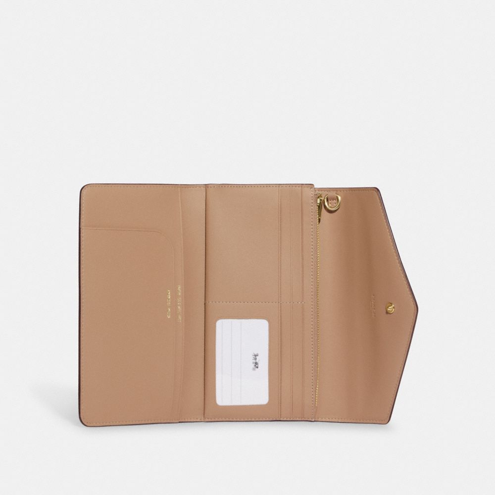 Coach Signature Canvas Travel Wallet