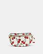 COACH®,BETHANY BELT BAG WITH CHERRY PRINT,Pebble Leather,Mini,Brass/Chalk,Front View