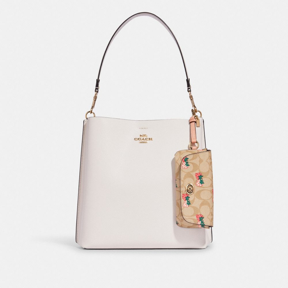 Sunglass Case In Signature Canvas With Strawberry Print