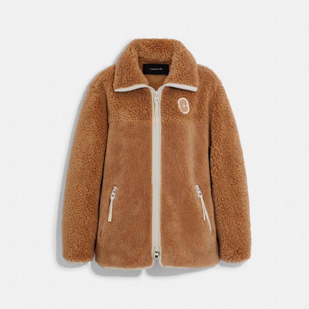 COACH OUTLET®  Signature Sherpa Zip Up Jacket