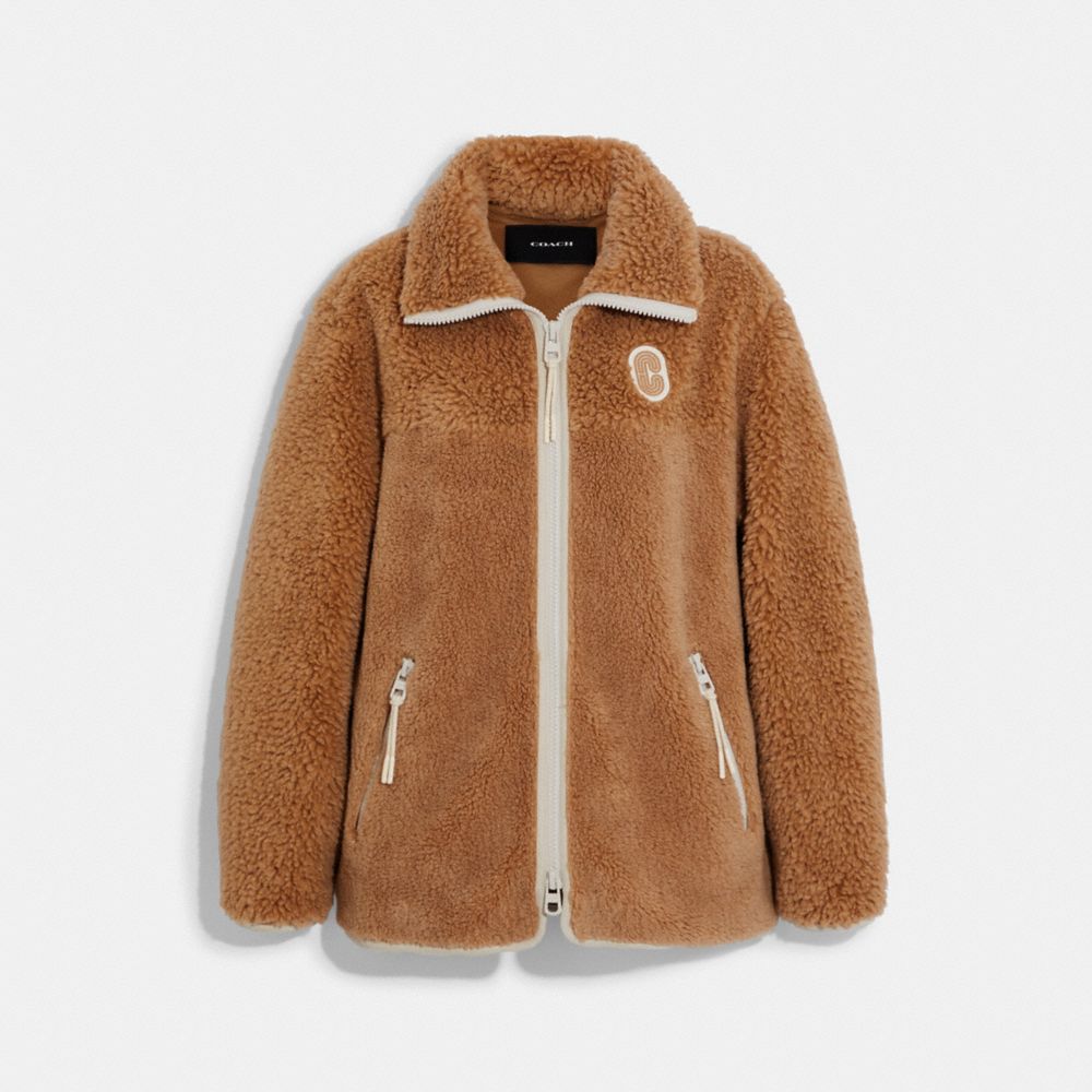 COACH®  Quilted Sherpa Zip Up