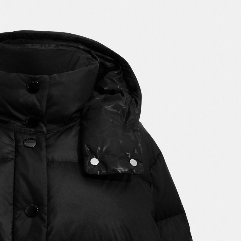 COACH®,Short Down Puffer,,Detail View
