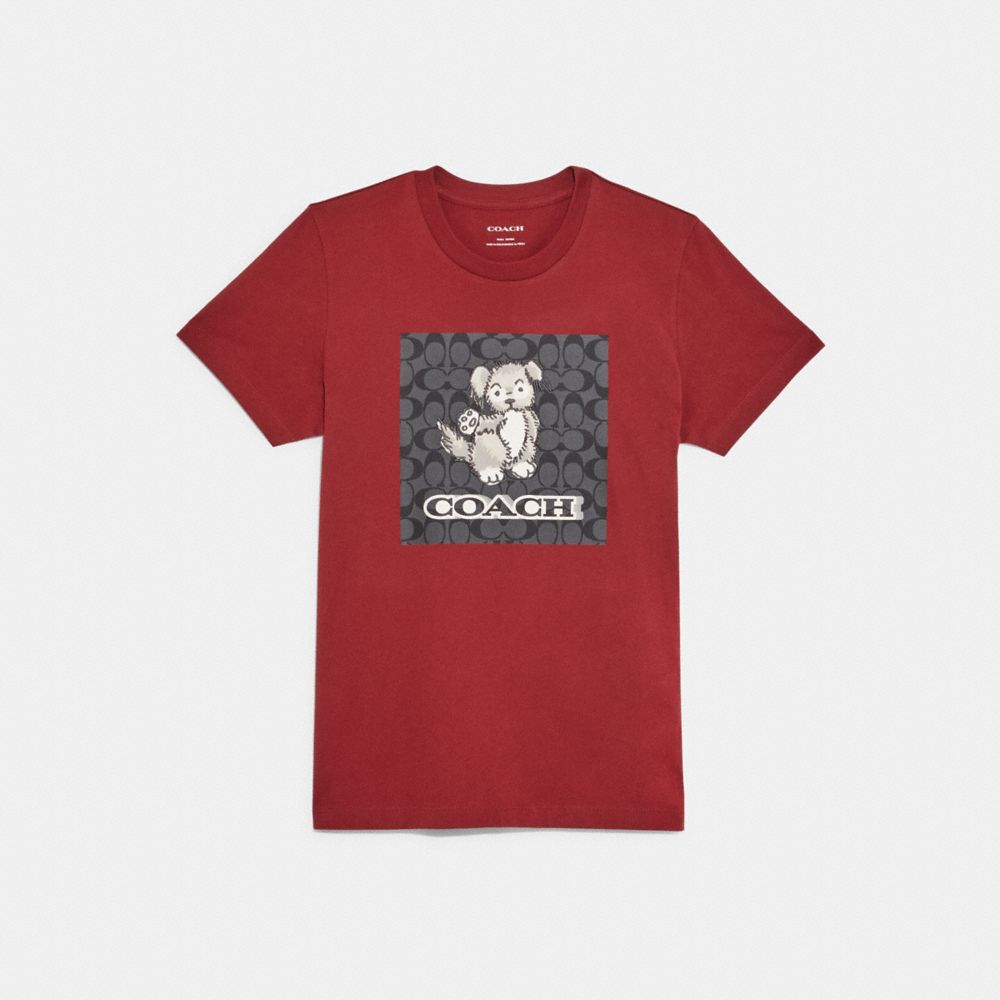 COACH® | Signature Creatures T Shirt In Organic Cotton