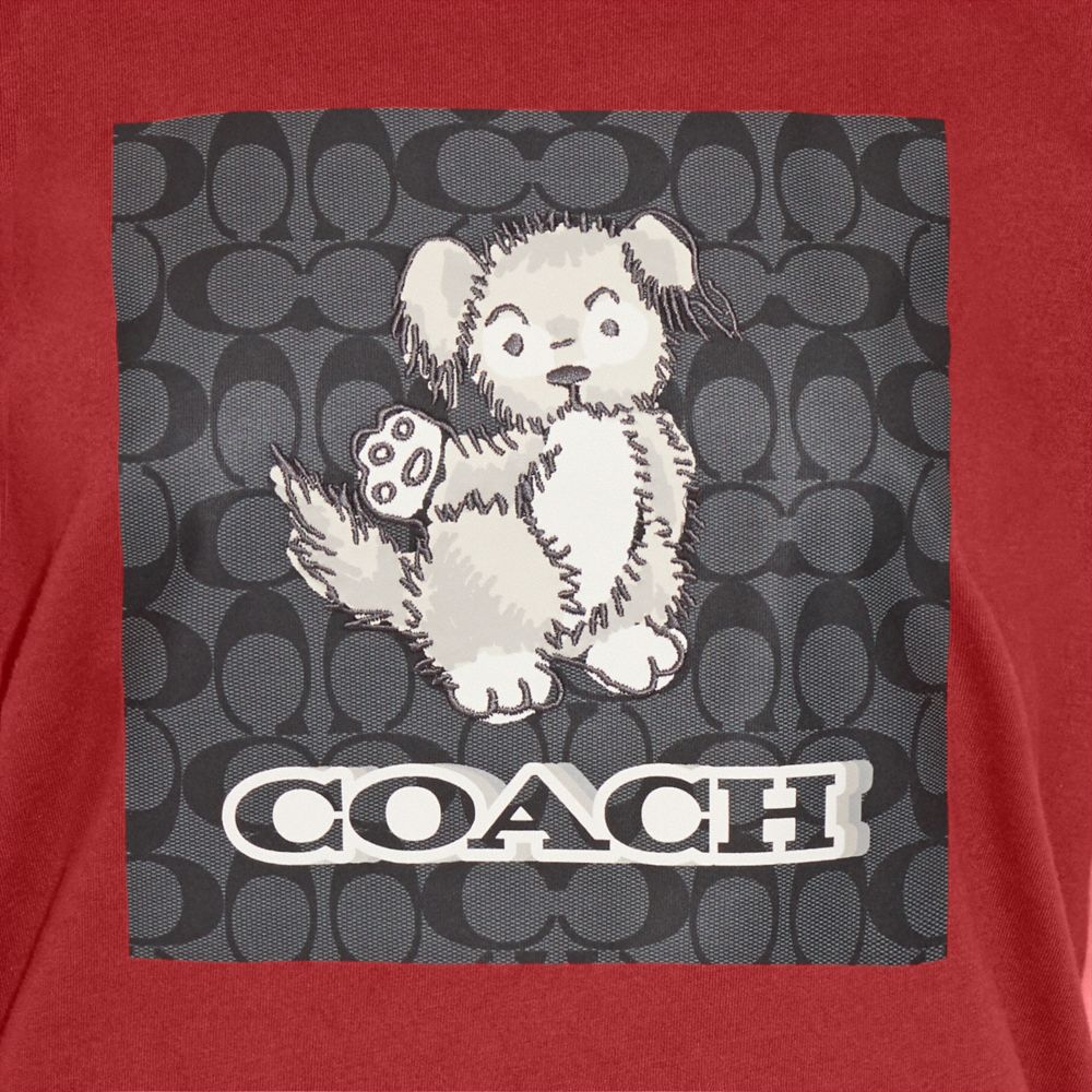 COACH® | Signature Creatures T Shirt In Organic Cotton