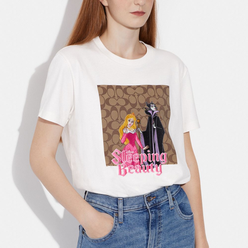 COACH® | Disney X Coach Signature Sleeping Beauty T Shirt