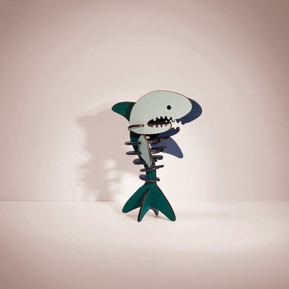 COACH®,Remade Oversized Colorblock Sharky 3 D Puzzle,,Front View