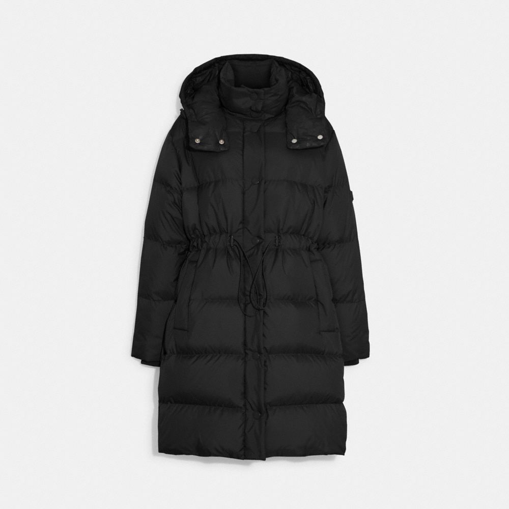 Coach long puffer best sale