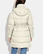 COACH®,MID DOWN PUFFER,Polyester,Cream,Scale View