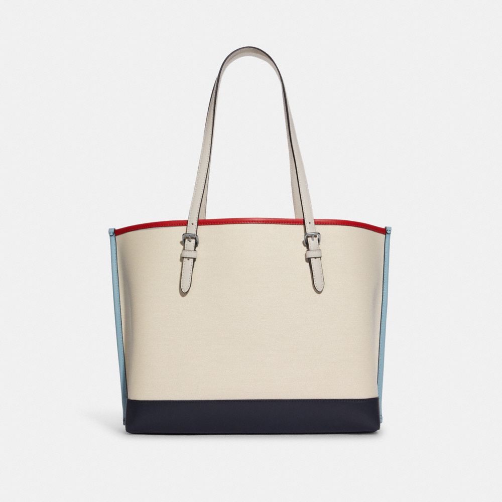 COACH®,Mollie Tote Bag In Colorblock,,Back View
