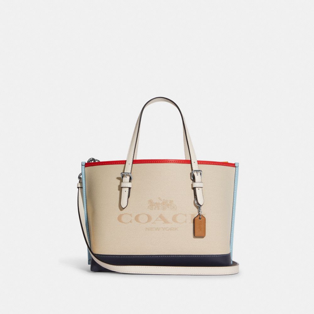 COACH OUTLET®  Mollie Tote 25 In Signature Canvas With Stripe