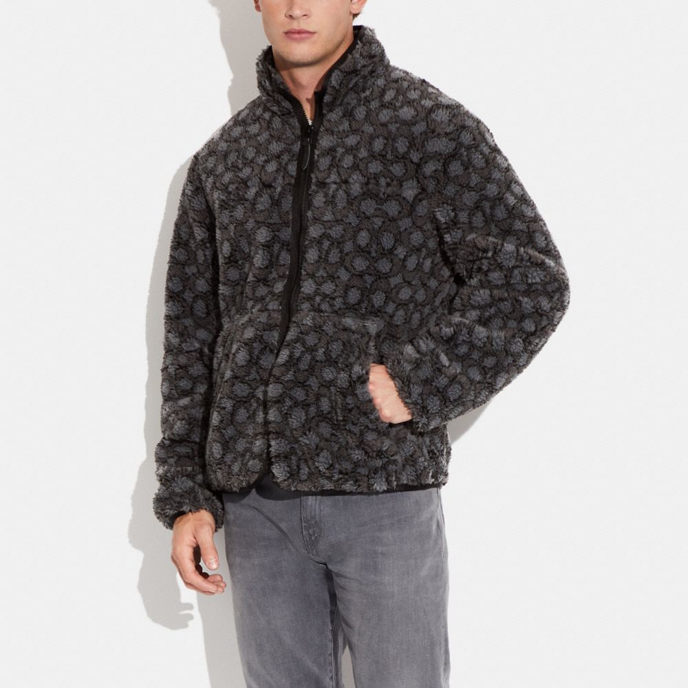 Coach Outlet Signature Jacquard Bomber in Natural