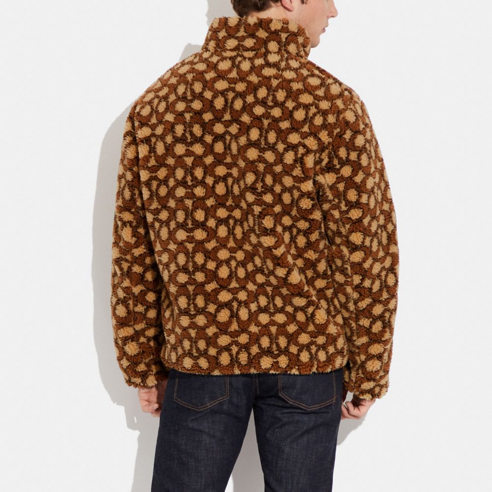 COACH®,シグネチャー シェルパ ジャケット,ジャケット&コート,ﾅﾁｭﾗﾙ ｼｸﾞﾈﾁｬｰ