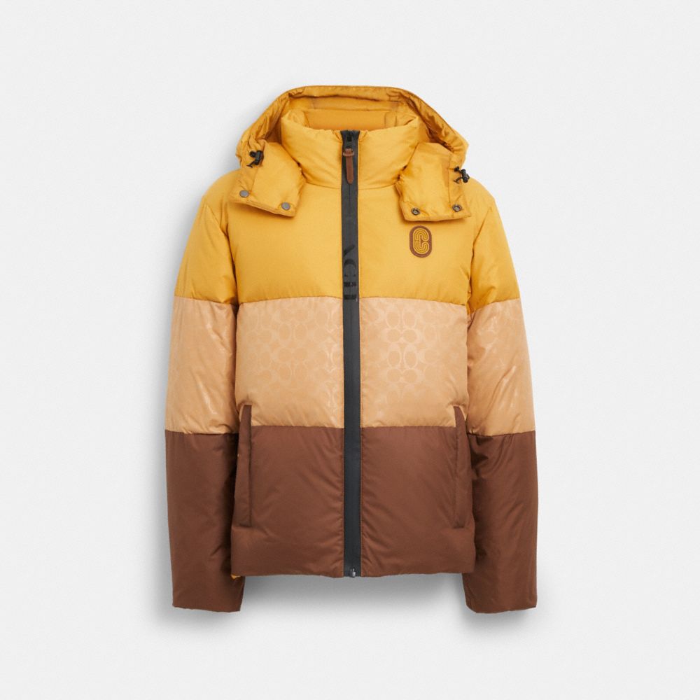 COACH® | Colorblock Down Jacket