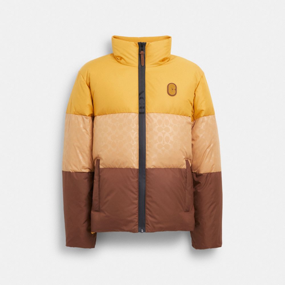 COACH® | Colorblock Down Jacket