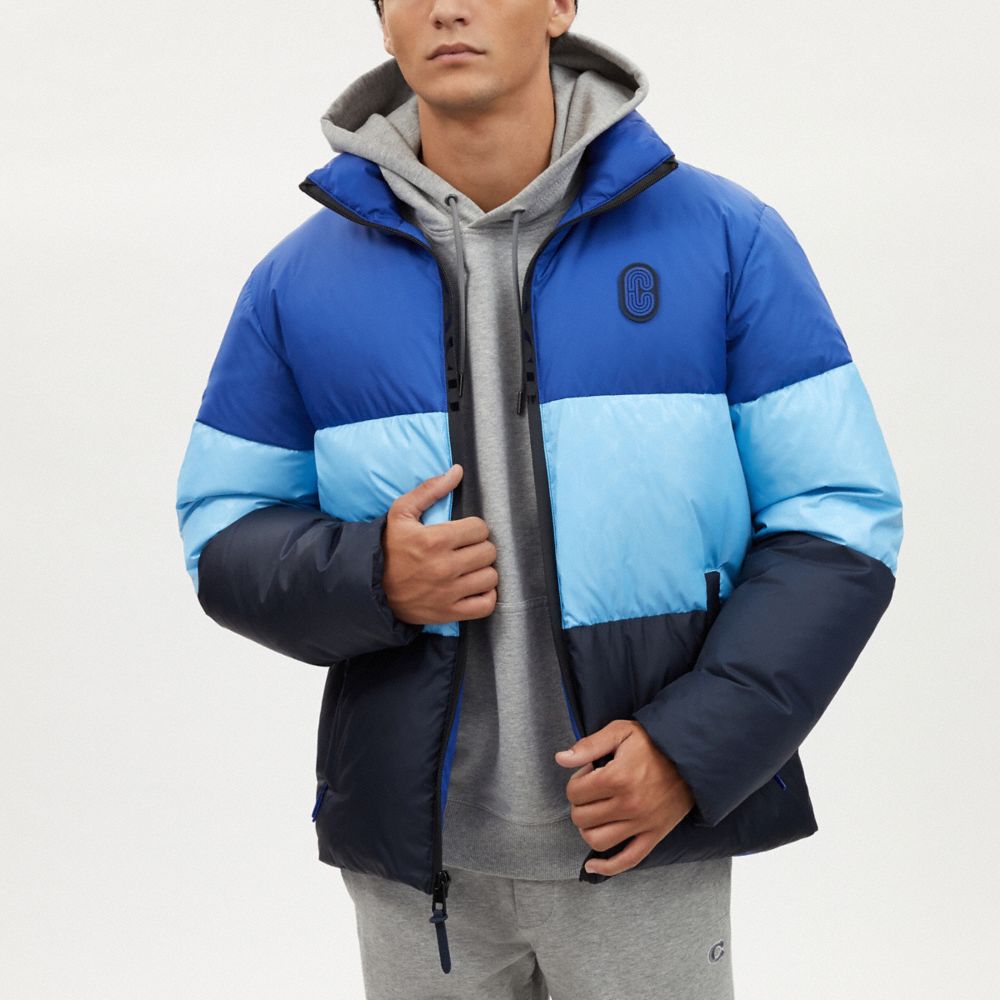 COACH® | Colorblock Down Jacket