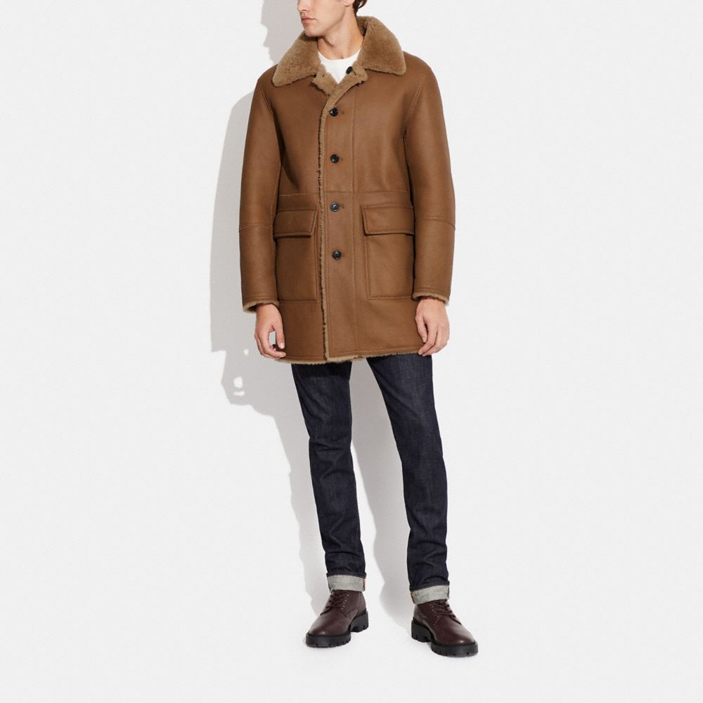 【新品】coach（コーチ)メンズ　リバーシブルシアリングコート Sサイズ すぐ届く○COACH○リバーシブル シアリング コート (Coach