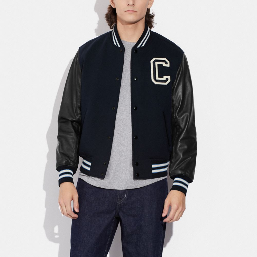 Varsity Leather Blouson - Men - Ready-to-Wear