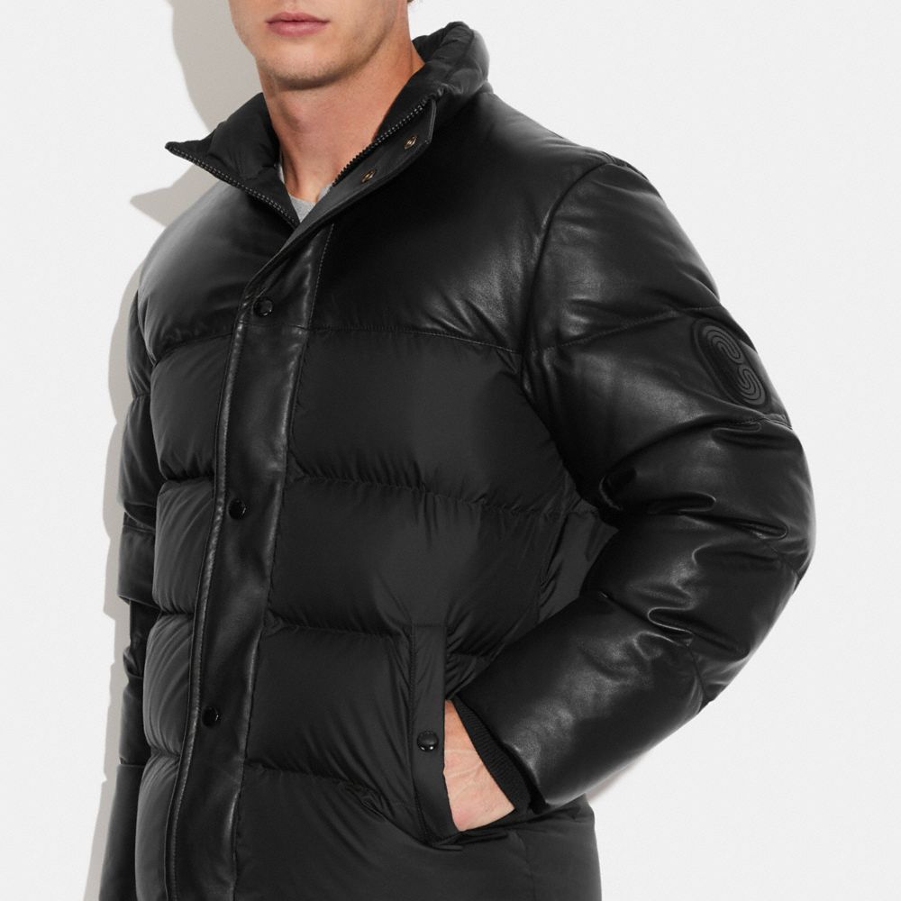 Leather Puffer Jackets (Leather Down Jackets)