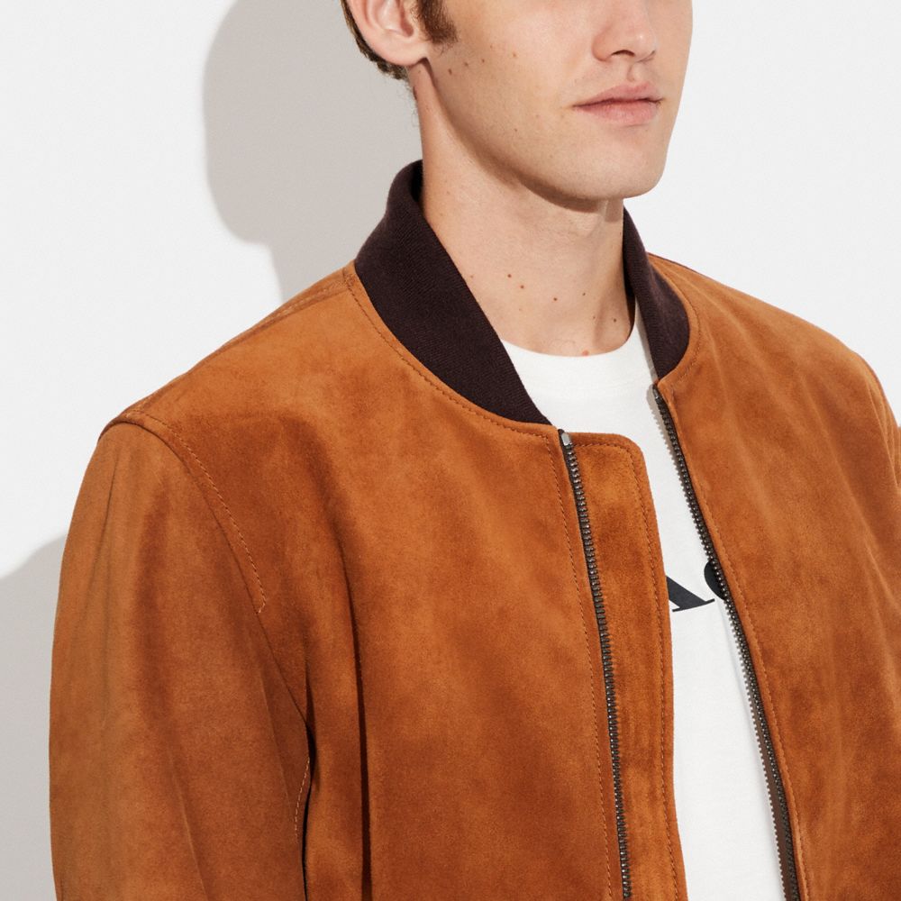 The Reversible Suede Bomber – Permanent Style