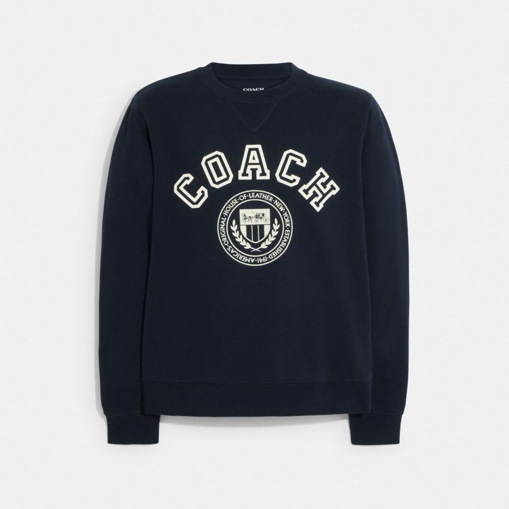 COACH® | Varsity Crewneck Sweatshirt