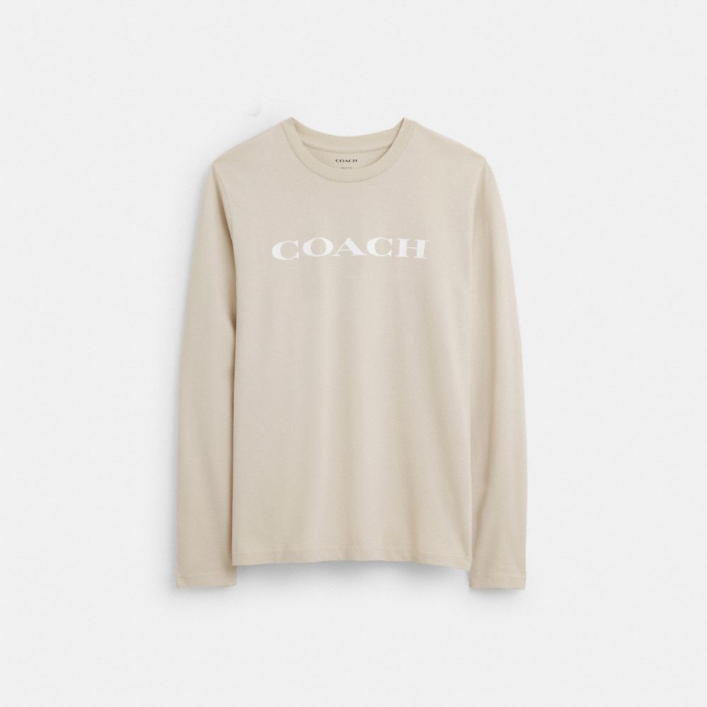 COACH®,エッセンシャル ロング スリーブ Tシャツ,トップス&パンツ,ﾍﾞｰｼﾞｭ