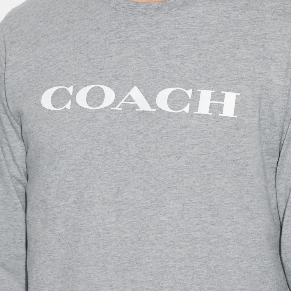 COACH®  Essential Long Sleeve T Shirt In Organic Cotton