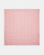 COACH®,SIGNATURE OVERSIZED SQUARE SCARF,cotton,True Pink,Front View