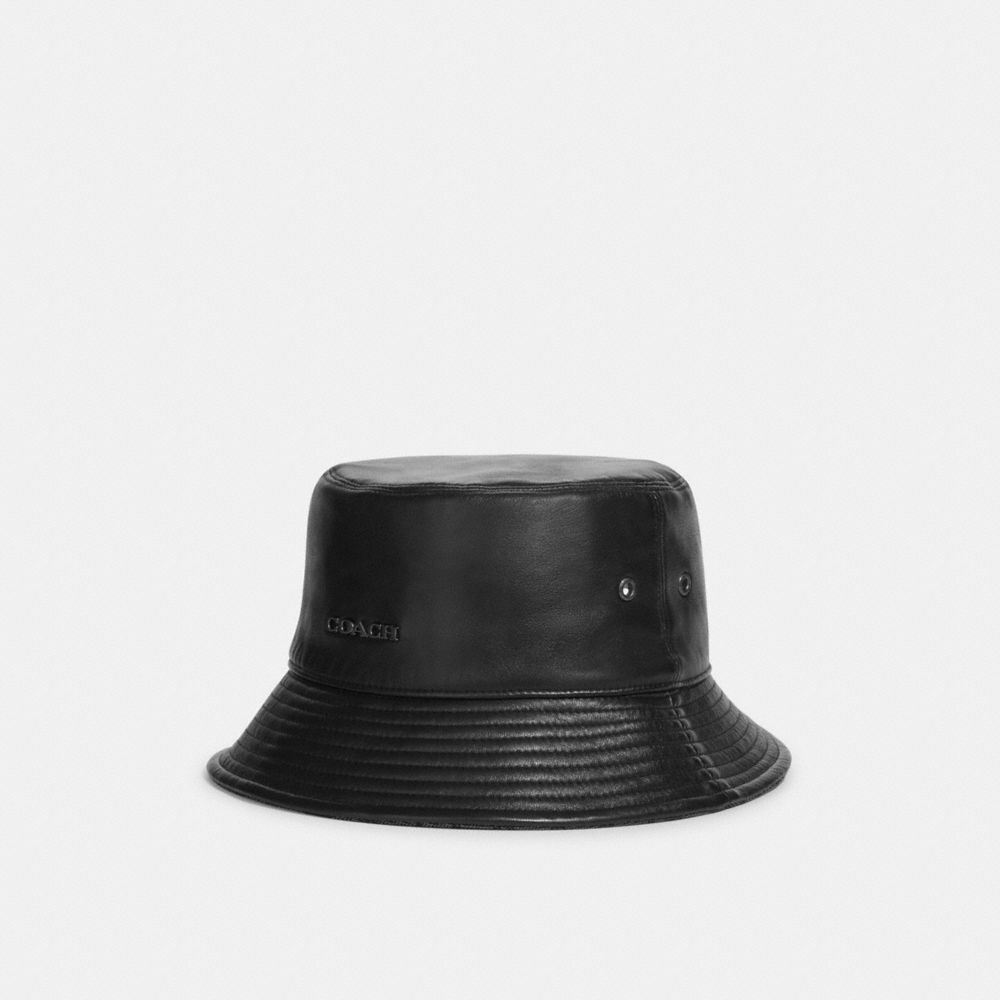 COACH® | Leather Bucket Hat