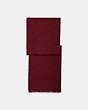 COACH®,SIGNATURE WRAP,wool,Burgundy,Front View