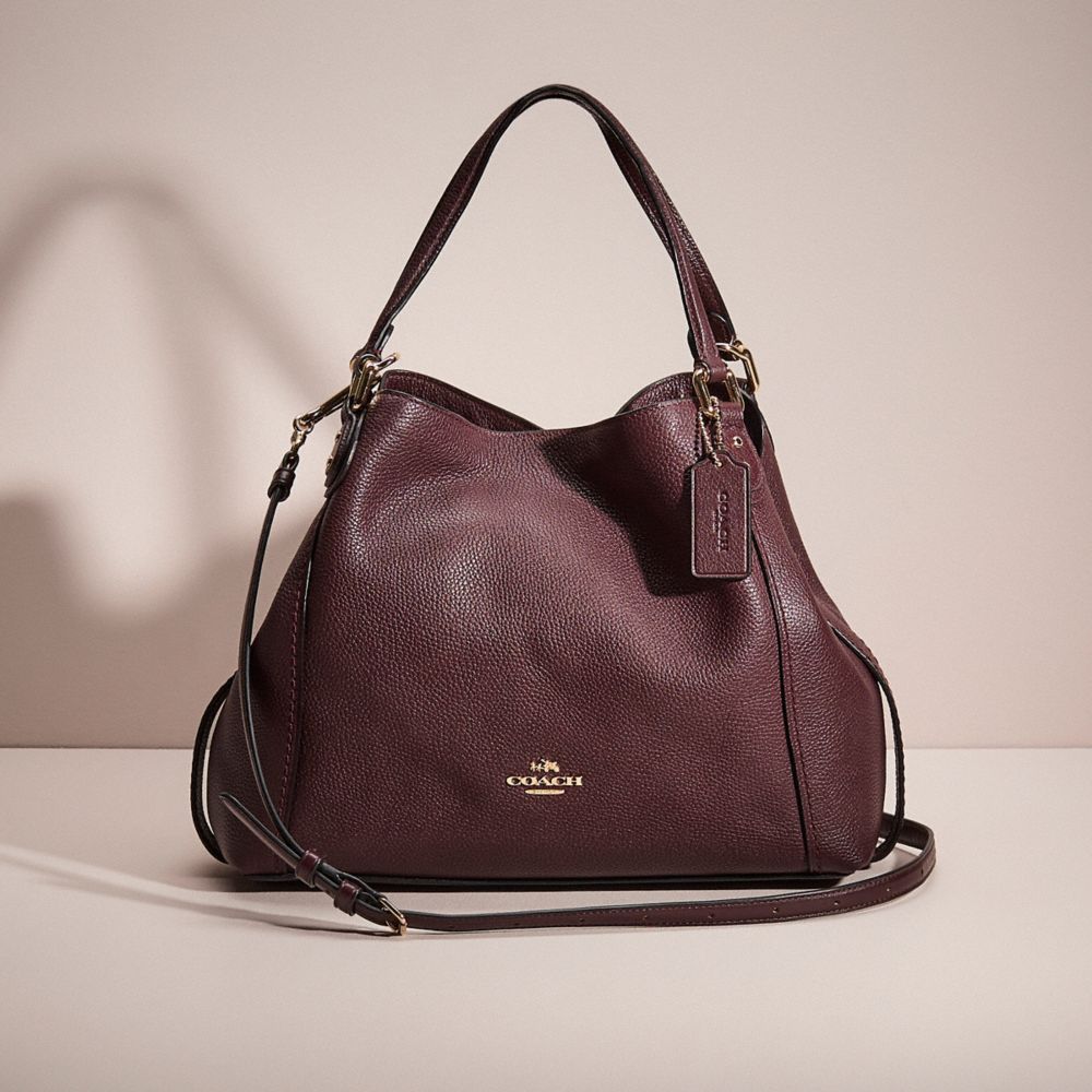 Coach shops edie 28 oxblood