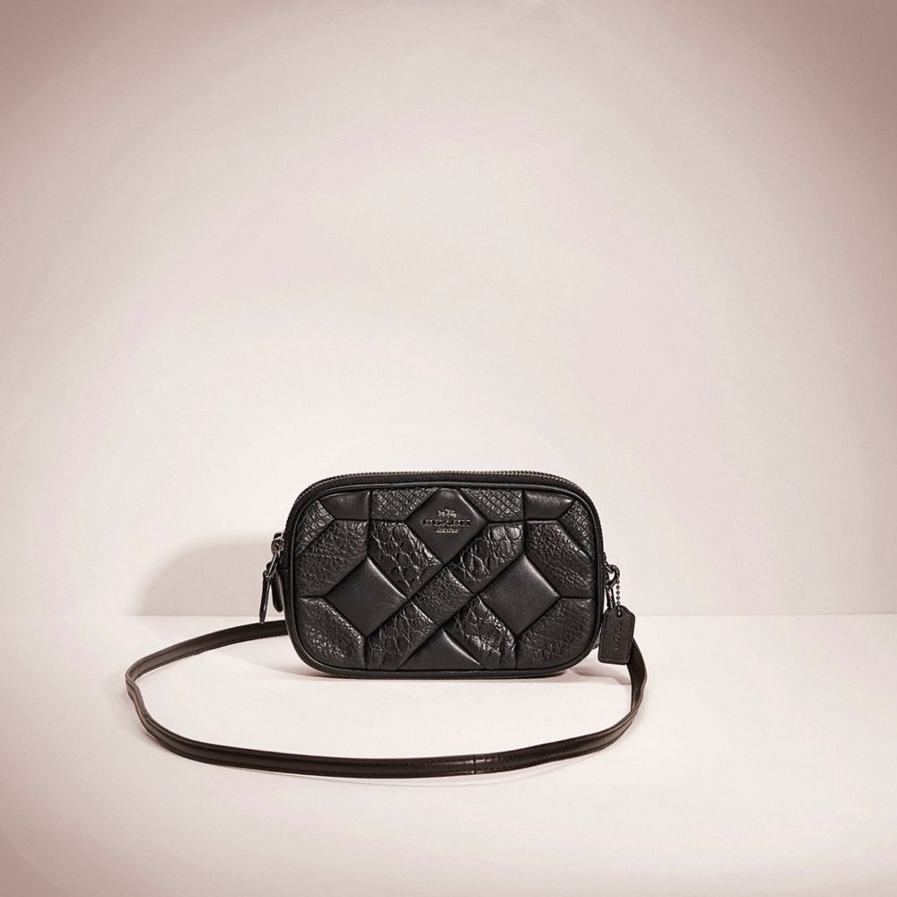 Coach sadie crossbody store clutch black