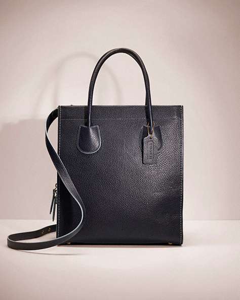 COACH®,RESTORED CASHIN CARRY TOTE 29,Pebble Leather,X-Large,Brass/Midnight Navy,Front View