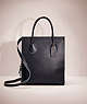 COACH®,RESTORED CASHIN CARRY TOTE 29,Pebble Leather,X-Large,Brass/Midnight Navy,Front View