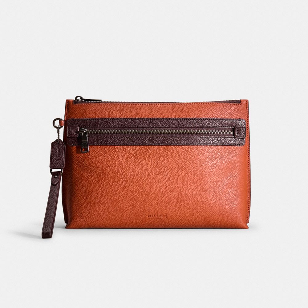Coach Restored Academy Pouch In Pepper