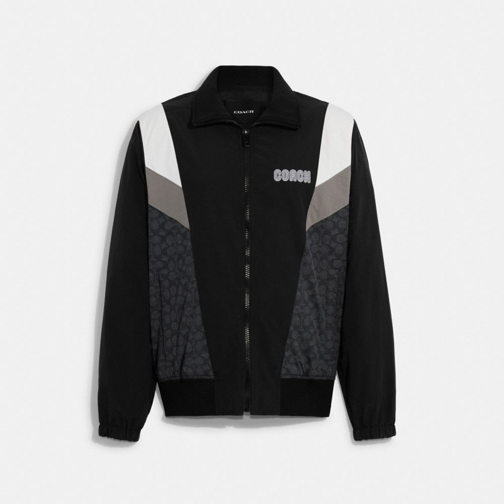 Contrast Panel Track Jacket, 54% OFF