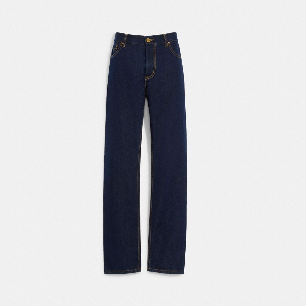 COACH®  Straight Fit Denim Jeans