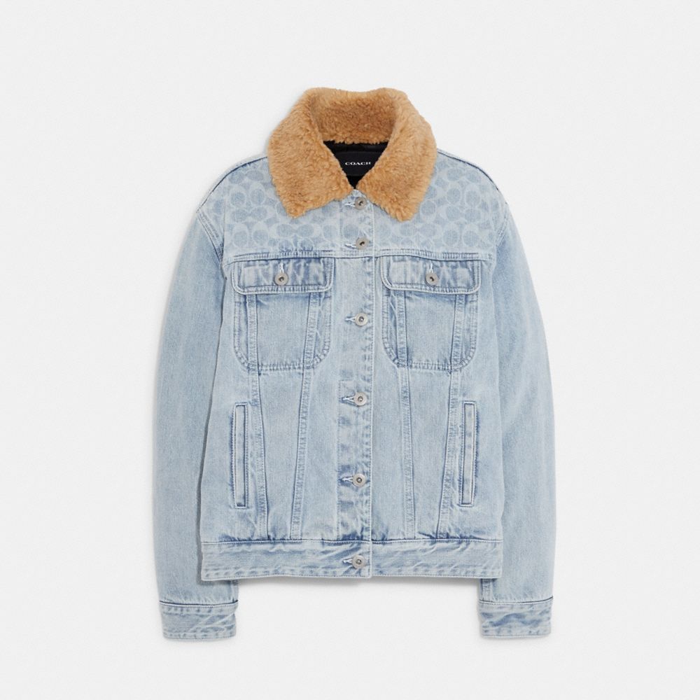 COACH® Outlet Signature Sherpa Denim Jacket